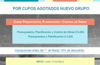 Presupuestos, Planificaci�n  (Control de obras opcional) 