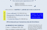 Curso presencial Martes y Jueves. Comienza el jueves 7 de marzo. 